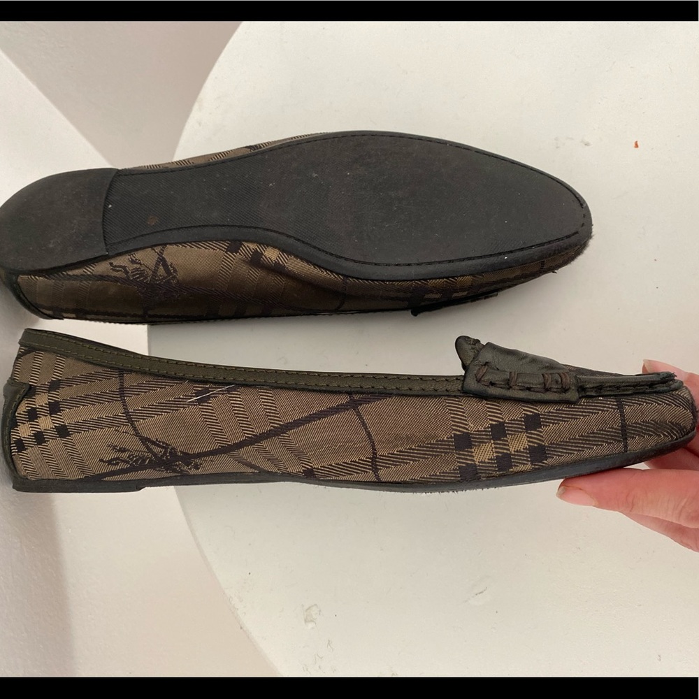 Vintage Burberry loafer flats bronze 36 - Picture 4 of 8